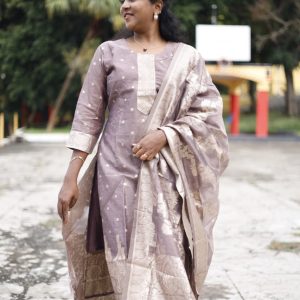 mauve Mist Zari 3pc Set